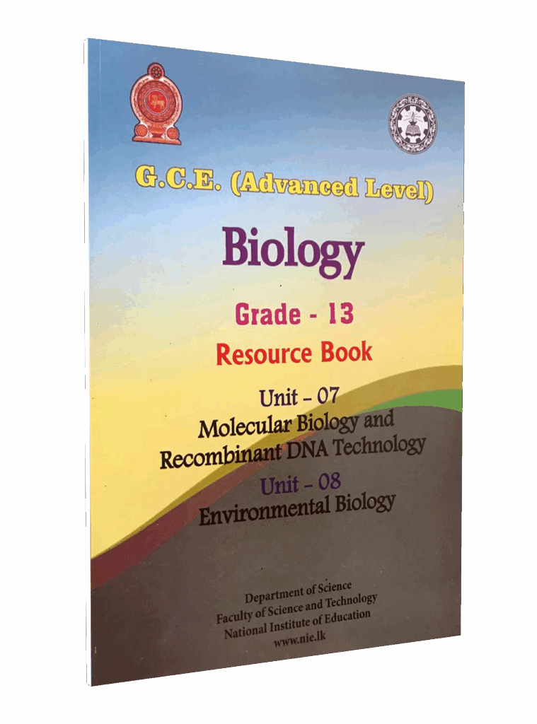 Unit 07 Grade 13 Biology Resource Book (Unit 7 & Unit 8) English Medium ...